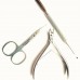 Set of 3 - Cuticle nippers, Nail/Cuticle scissors, pusher